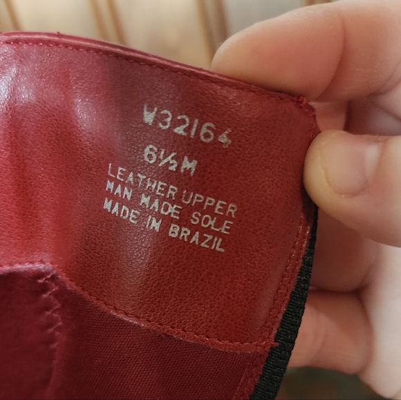 Tommy Hilfiger 90s Red Leather Platform Boots Size 6.5 - Picture 10 of 13